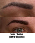 Blau graue Augenbrauen korrigieren mit Permanent Make-Up